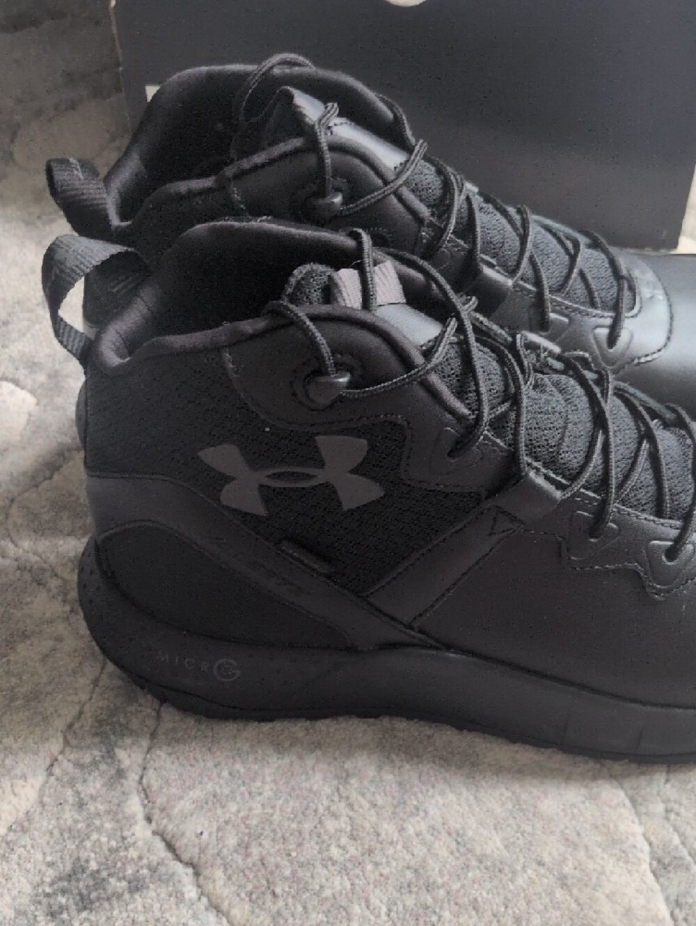 Under Armour Men’s Black Tactical Work Boots. - Picture 4 of 9